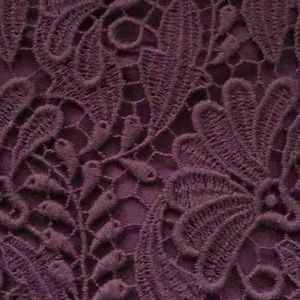 TALBOTS Burgundy Lace Skirt